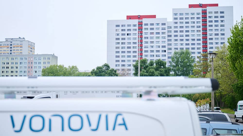 Die SPD in Lichtenberg protestiert gegen die Vonovia-Pläne zu Mieterhöhungen. (Archivbild) / Foto: Annette Riedl/dpa