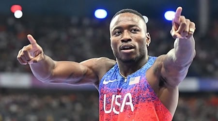 Der Olympiasieger über 110 Meter Hürden, Grant Holloway, startet beim Istaf in Berlin. / Foto: Sven Hoppe/dpa