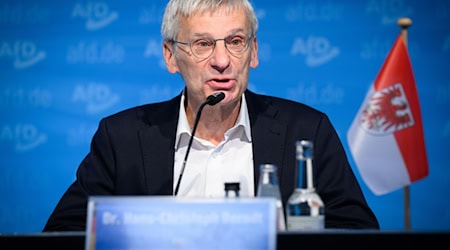 Der brandenburgische AfD-Spitzenkandidat Hans-Christoph Berndt sieht wegen der Sperrminorität seiner Partei im Landtag «neue Gestaltungsmöglichkeiten». / Foto: Bernd von Jutrczenka/dpa