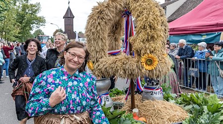 An diesem Wochenende fand das 19. Brandenburger Dorf- und Erntefest statt. / Foto: Frank Hammerschmidt/dpa