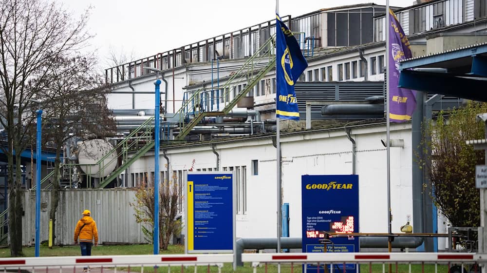 Das Goodyear-Reifenwerk im Kreis Oder-Spree soll 2027 schließen. Der Bürgermeister der Stadt Fürstenwalde hat Pläne. (Archivbild) / Foto: Soeren Stache/dpa