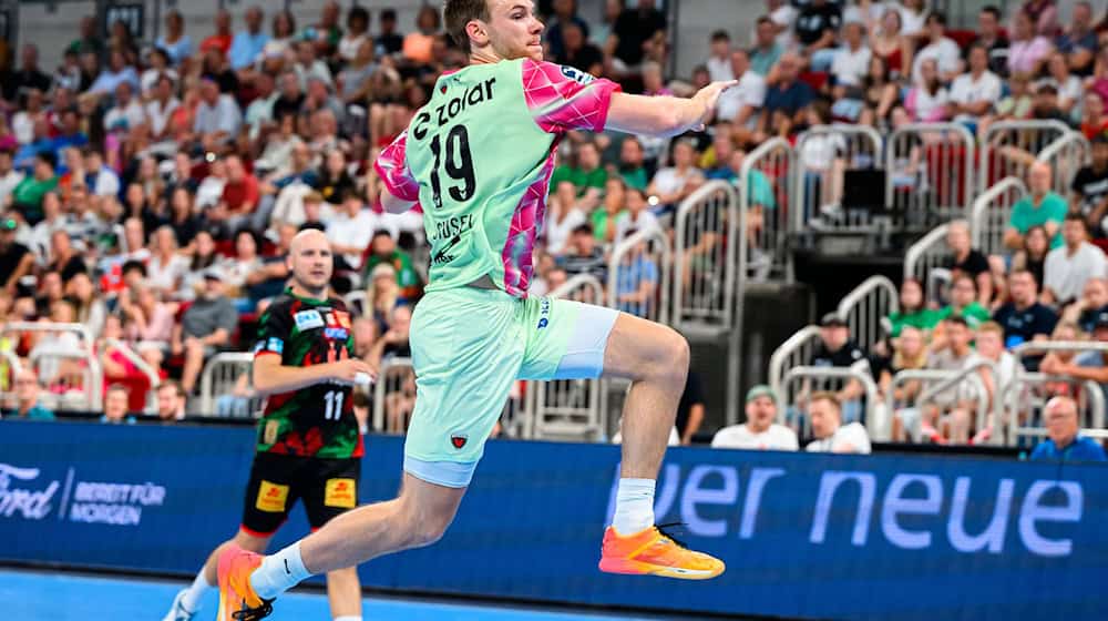 Welthandballer Mathias Gidsel war auch in Eisenach nicht zu stoppen. / Foto: Marco Wolf/dpa