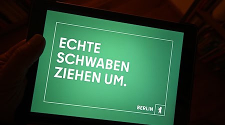 Berlin macht in Stuttgart mit einer Werbekampagne auf sich aufmerksam. / Foto: Bernd Weißbrod/dpa