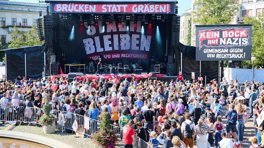 Letzer Tag vor der Landtagswahl in Brandenburg - mit einem Konzert / Foto: Annette Riedl/dpa