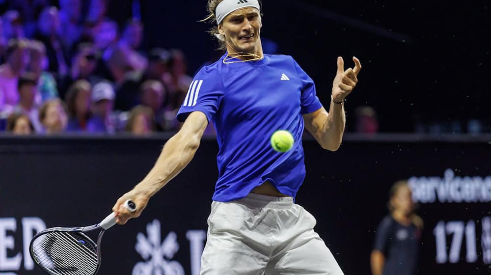 Team Europa um Alexander Zverev liegt beim Laver Cup zurück.  / Foto: Andreas Gora/dpa