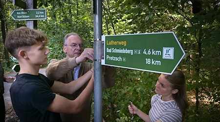 Die Lutherwege in Sachsen-Anhalt und Brandenburg sind jetzt vereinigt. / Foto: Heiko Rebsch/dpa