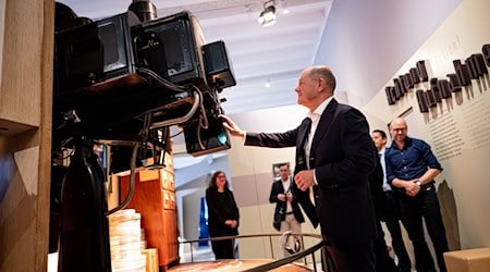 Auf Sommerreise kurz vor der Landtagswahl: Kanzler und SPD-Bundestagsabgeordneter Olaf Scholz. / Foto: Fabian Sommer/dpa