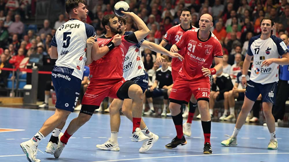 Der VfL Potsdam verliert sein erstes Auswärtsspiel in der Handball-Bundesliga. / Foto: Swen Pförtner/dpa