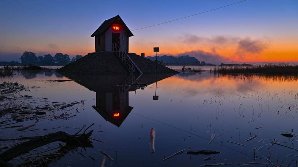 In der kommenden Woche droht auch in Deutschland an der Oder ein Hochwasser. / Foto: Patrick Pleul/dpa