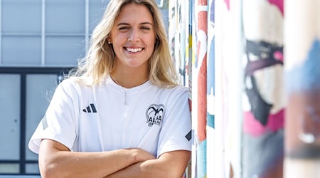 Emily Kiser freut sich auf die erste EuroCup-Saison mit Alba. / Foto: Andreas Gora/dpa