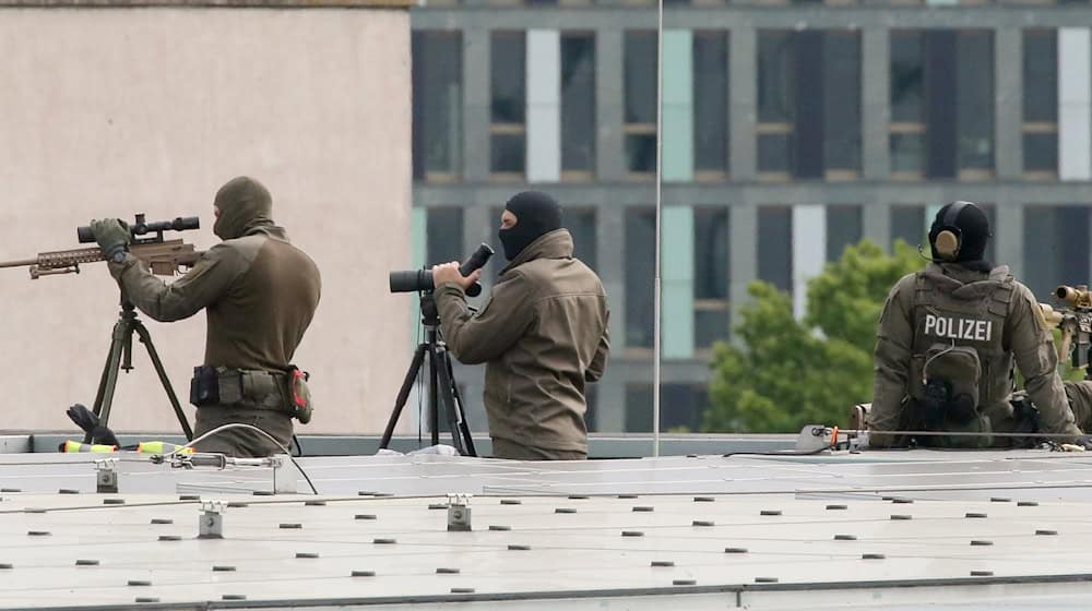 US-Präsident Biden wird in Berlin erwartet - die Polizei bereitet sich vor. (Archivbild) / Foto: Wolfgang Kumm/dpa