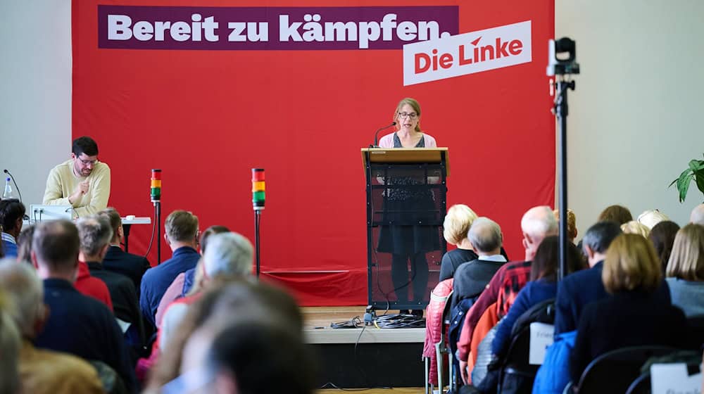 Ein Parteitag der Linken in Berlin endete in einem Eklat. (Archivbild)  / Foto: Annette Riedl/dpa