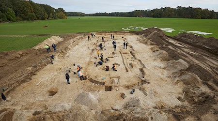 Bei Grabungen entdeckten Archäologen eine große Halle des Königs von Seddin bei Groß Pankow in der Prignitz. Jetzt ist im Umfeld ein weiteres Projekt gestartet. (Archivbild)  / Foto: Joerg Carstensen/dpa