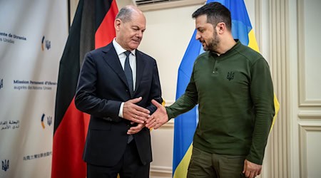 US-Präsident Biden kommt nicht nach Berlin. Dafür empfängt Scholz am Freitag einen anderen Besucher in Berlin. (Archivbild) / Foto: Michael Kappeler/dpa