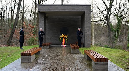 Die Gedenkstätte für gefallene Soldaten der Bundeswehr in der brandenburgischen Gemeinde Schwielowsee gilt in ihrer Form als deutschlandweit einmalig. (Archivbild) / Foto: Soeren Stache/dpa