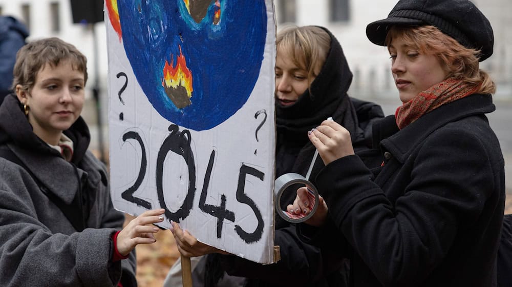 Sie fordern mehr Klimaschutz. / Foto: Hannes P. Albert/dpa