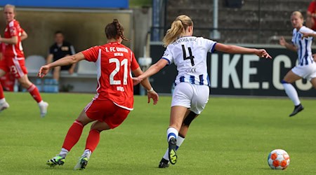 Die Hertha-Frauen holten einen wichtigen Sieg. / Foto: Jörg Carstensen/dpa