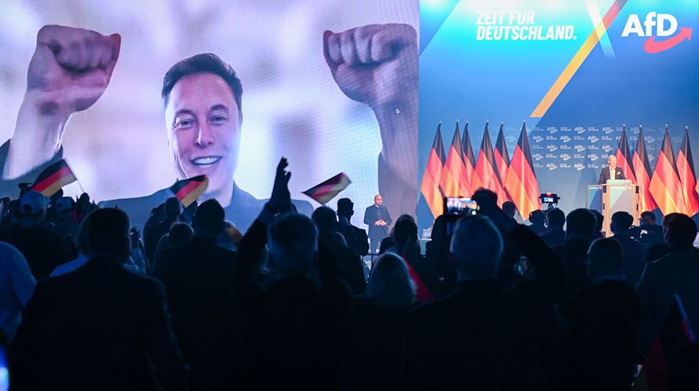 Die Mehrheit der Brandenburger hält die Einmischung von Tech-Milliardär Elon Musk in den Bundestagswahlkampf mit Hilfe für die AfD für eher schlecht. (Archivbild). / Foto: Hendrik Schmidt/dpa