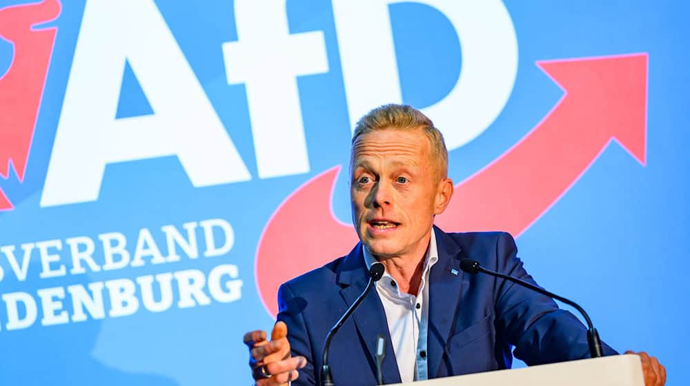 Der AfD-Direktkandidat Lars Schieske hat sich bei der Bundestagswahl in Cottbus durchgesetzt. (Archivbild) / Foto: Patrick Pleul/dpa