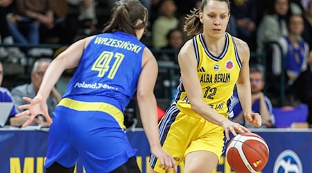 Alba-Kapitänin Lena Gohlisch setzt auf den Heimvorteil beim Pokal-Final-Four / Foto: Andreas Gora/dpa