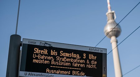 Zwei Tage lang stand der Berliner Nahverkehr vergangene Woche weitgehend still. (Archivbild) / Foto: Carsten Koall/dpa