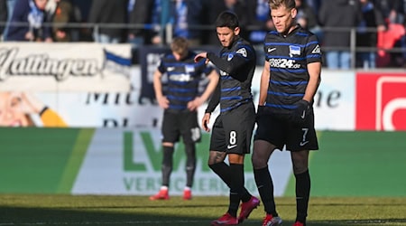 Hertha enttäuschte erneut. / Foto: Armin Weigel/dpa