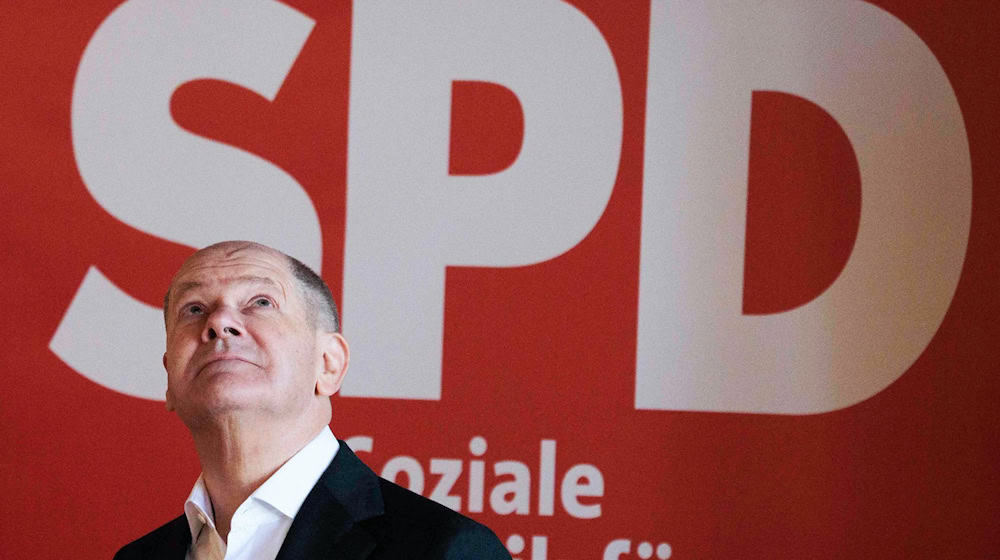 Kanzler Scholz ist im Wahlkampf-Endspurt. Am Sonntag wird ein neuer Bundestag gewählt. / Foto: Carsten Koall/dpa