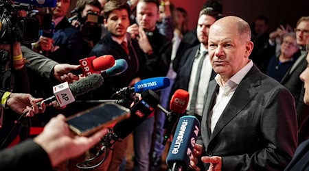 Kanzler Scholz will seine politische Karriere nicht beenden - auch wenn er als Kanzler abgewählt wird. / Foto: Kay Nietfeld/dpa