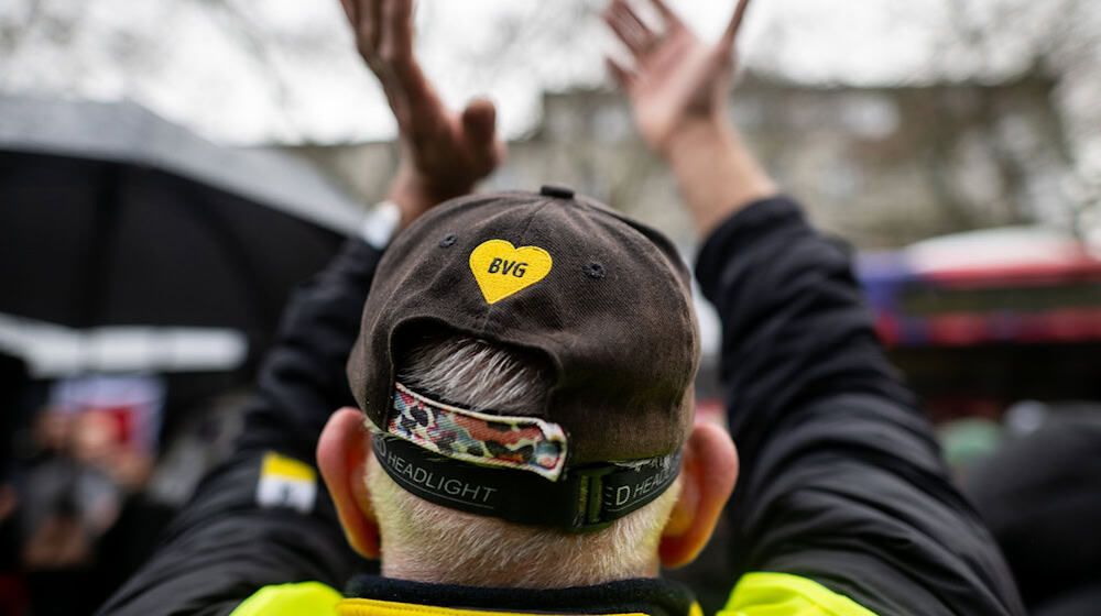 Viermal hat Verdi seit Januar zum Warnstreik bei der BVG aufgerufen. (Archivbild) / Foto: Sebastian Gollnow/dpa