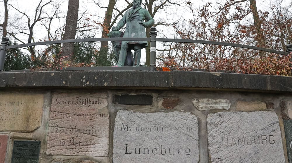 Die Grünen sehen das Denkmal für Friedrich Ludwig Jahn in der Hasenheide kritisch. (Archivbild)  / Foto: Joerg Carstensen/dpa