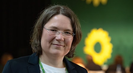 Andrea Lübcke zieht für Annalena Baerbock im Sommer voraussichtlich in den Bundestag ein. / Foto: Soeren Stache/dpa