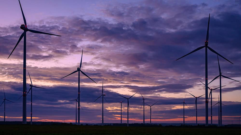 Das rote Dauerblinken der Windräder in der Dunkelheit nervt viele Menschen - damit soll aber bald Schluss sein. (Archivbild) / Foto: Patrick Pleul/dpa