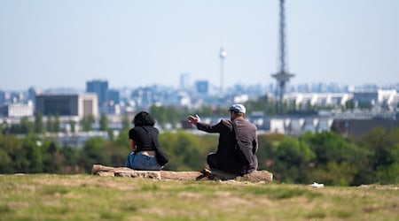 Vom Drachenberg aus lässt sich der Blick über Berlin genießen. / Foto: Christophe Gateau/dpa