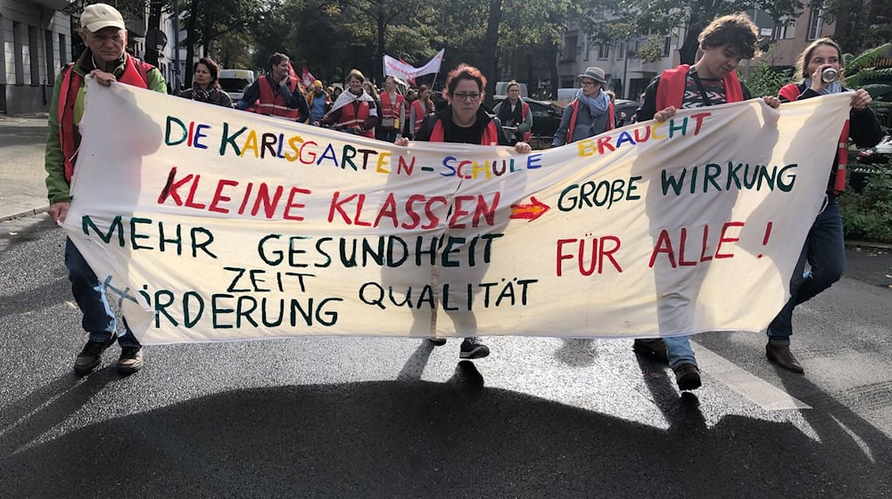 Die GEW setzt schon länger auf Warnstreiks an Schulen, um ihr Ziel kleinerer Klassen zu erreichen. (Archivbild) / Foto: Silke Sullivan/dpa