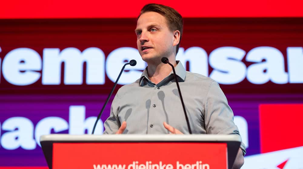 Linke-Landeschef Maximilian Schirmer amtiert seit 2023.  / Foto: Christophe Gateau/dpa