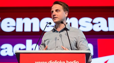 Linke-Landeschef Maximilian Schirmer amtiert seit 2023.  / Foto: Christophe Gateau/dpa
