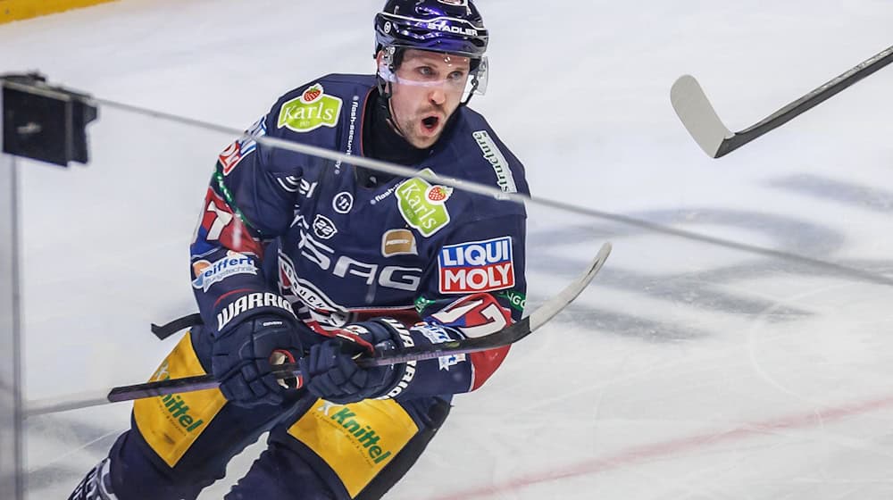 Stürmer Gabriel Fontaine verlässt die Eisbären.  / Foto: Andreas Gora/dpa
