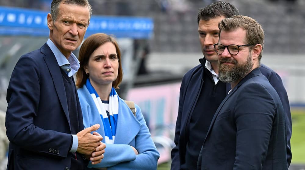 Noch hat die Hertha keinen Nachfolger für Geschäftsführer Herrich gefunden.  / Foto: Soeren Stache/dpa