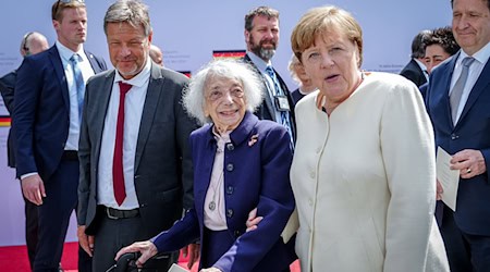 Die Altkanzlerin erinnert an Margot Friedländers Mahnung: «Seid Menschen». (Archivbild)  / Foto: Kay Nietfeld/dpa