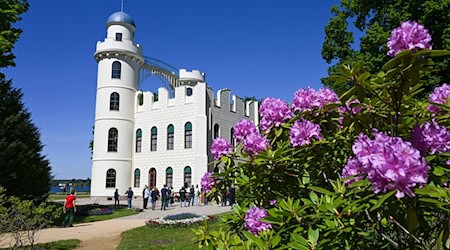 Das Schloss auf der Pfaueninsel wurde 1794 bis 1795 als ländlicher Rückzugsort für König Friedrich Wilhelm II. (1786-1797) errichtet.  / Foto: Jens Kalaene/dpa