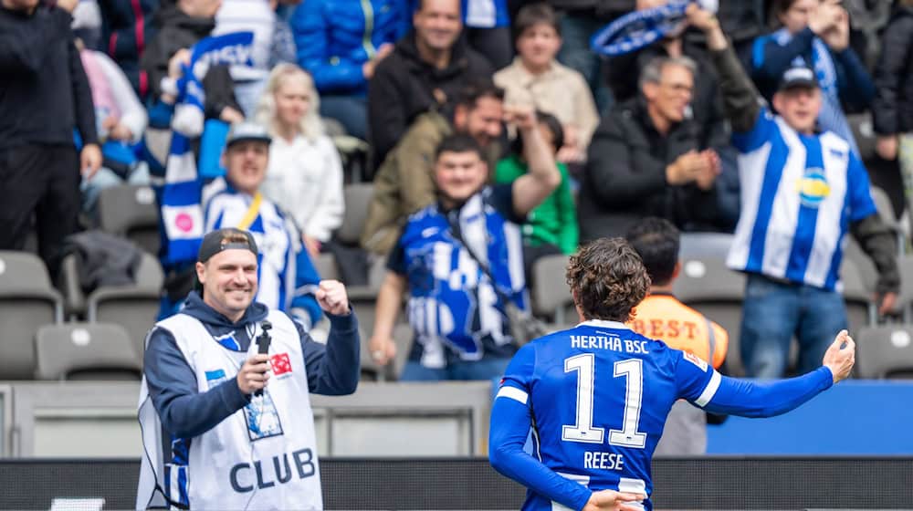 Reese machte sein zehntes Saisontor. / Foto: Soeren Stache/dpa