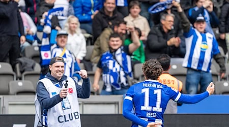 Reese machte sein zehntes Saisontor. / Foto: Soeren Stache/dpa