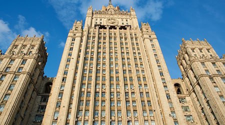 Das Stalinhochhaus, Sitz des russischen Außenministeriums in Moskau. (Archivbild)  / Foto: Bernd Thissen/dpa