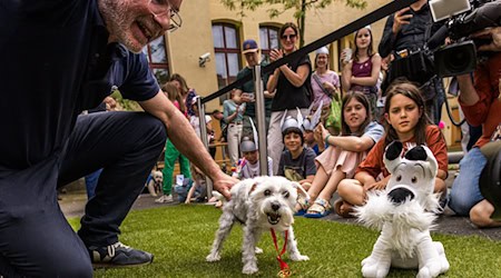 60 Jahre Idefix: Das Museum für Kommunikation suchte den besten Doppelgänger des Comic-Hundes. / Foto: Carsten Koall/dpa