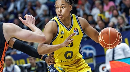  Elias Rapieque verlässt Alba Berlin.  / Foto: Andreas Gora/dpa