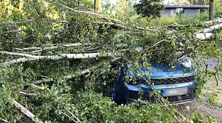 Die Feuerwehr wird nach dem Unwetter auch am Freitag alle Hände voll zu tun haben. / Foto: Jens Dudziak/dpa