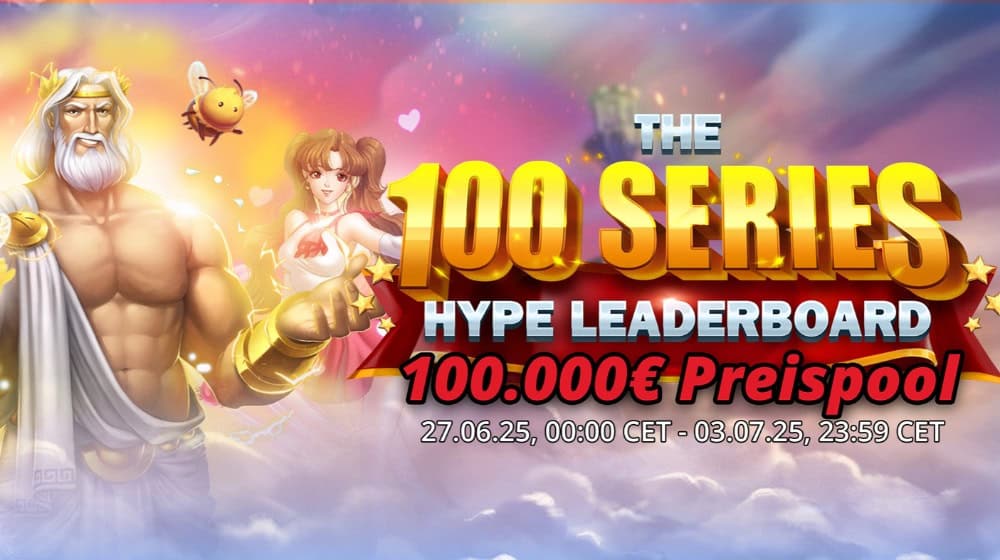 Jetzt bei DIE SPIELBANK mitspielen beim 100 Series Hype Leaderboard von Play’n GO / Bild: DIE SPIELBANK