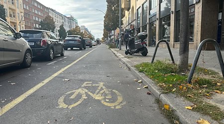 Die Berliner Verkehrsverwaltung will Busspur und Radweg an der Kanstrraße zusammenlegen. (Archivbild) / Foto: Lutz Deckwerth/dpa