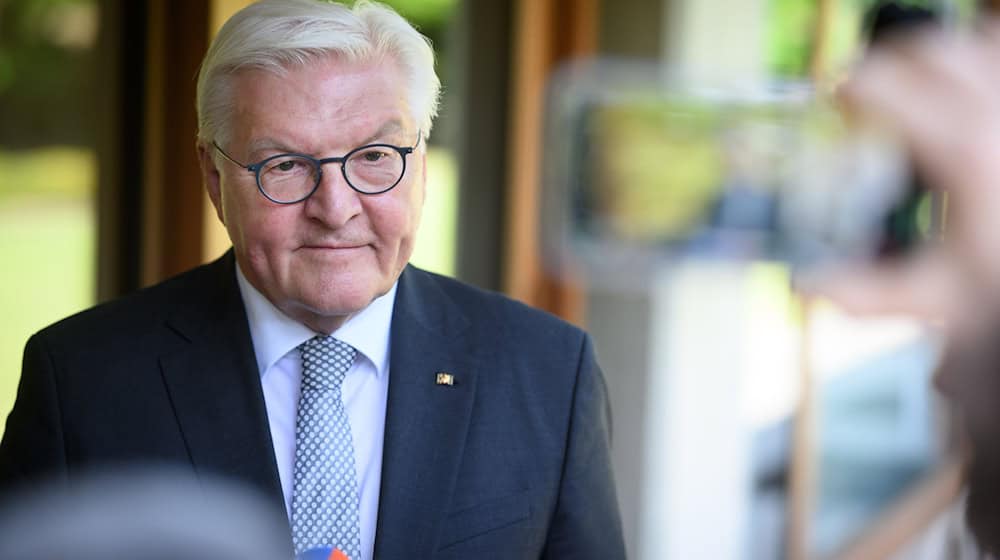 Frank-Walter Steinmeier kommt nach Neuruppin. (Archivbild) / Foto: Bernd von Jutrczenka/dpa