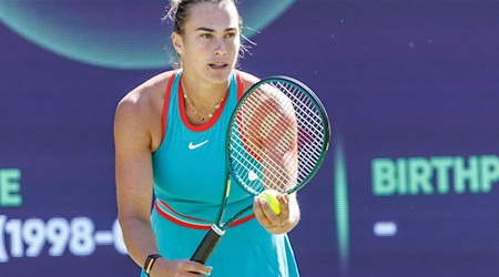 Aryna Sabalenka wartet noch auf den ersten Rasentitel ihrer Karriere. / Foto: Andreas Gora/dpa